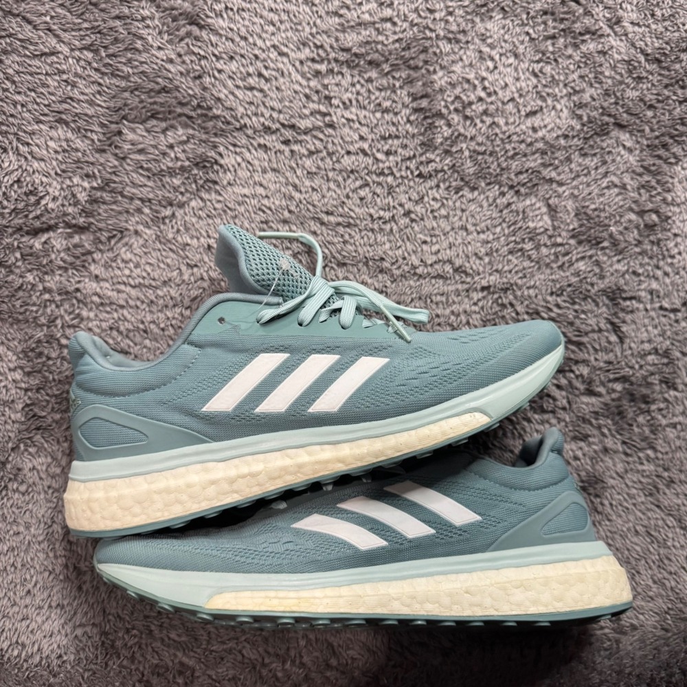 Adidas Response Plus Mens Teal Blue Running Shoes Sneakers BA7785 Size 8
